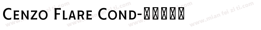 Cenzo Flare Cond字体转换